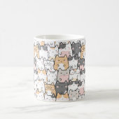 Mug Nom personnalisé des chats irréguliers (Centre)