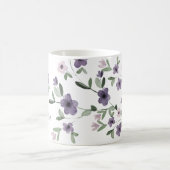 Mug nom personnalisé des fleurs lilas (Centre)