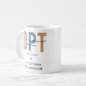 Mug Nom personnalisé DPT Doctor of Physical Therapy (Devant gauche)