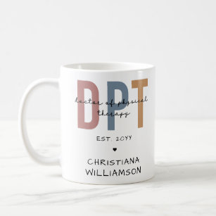 Mug Nom personnalisé DPT Doctor of Physical Therapy