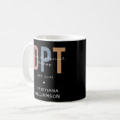 Mug Nom personnalisé DPT Doctor of Physical Therapy (Devant gauche)