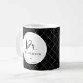Mug Nom personnalisé Dr Docteur Graduation (Devant gauche)