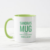 Mug Nom Personnalisé Drôle | Pas le Vôtre (Gauche)