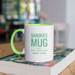 Mug Nom Personnalisé Drôle Pas le Vôtre