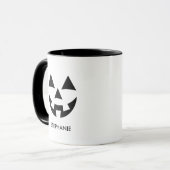Mug NOM PERSONNALISÉ DU CITROUILLE Jack-o'-lantern (Devant gauche)