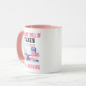 Mug Nom personnalisé du comptable fiscal de l'ACP rose (Devant gauche)