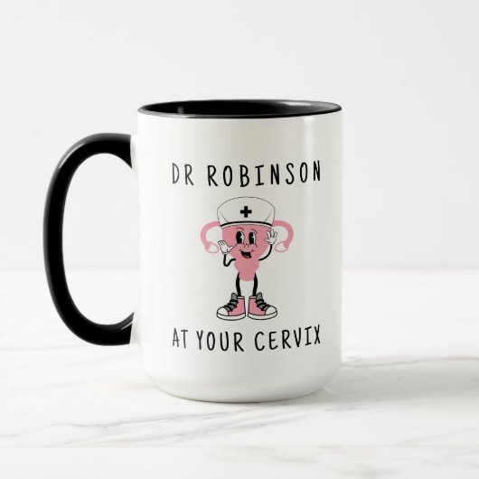 Mug Nom Personnalisé Du Dr. Sur Votre Cervix Pesronali (Gauche)