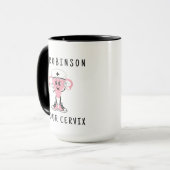 Mug Nom Personnalisé Du Dr. Sur Votre Cervix Pesronali (Devant gauche)