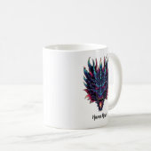 Mug Nom personnalisé du dragon mythique (Devant droit)