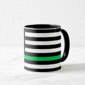 Mug Nom personnalisé du drapeau américain style Ligne  (Devant droit)
