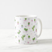 Mug Nom personnalisé du Motif Cactus Cute Unique (Devant droit)