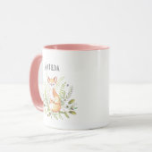 Mug Nom personnalisé du petit renard (Devant gauche)