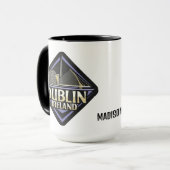 Mug Nom personnalisé Dublin Irlande (Devant gauche)