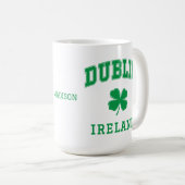 Mug Nom personnalisé Dublin Irlande (Devant droit)