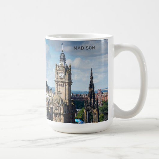 Mug Nom personnalisé Édimbourg Écosse (Droite)
