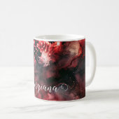 Mug Nom personnalisé Eerie Lune de sang Halloween Encr (Devant droit)