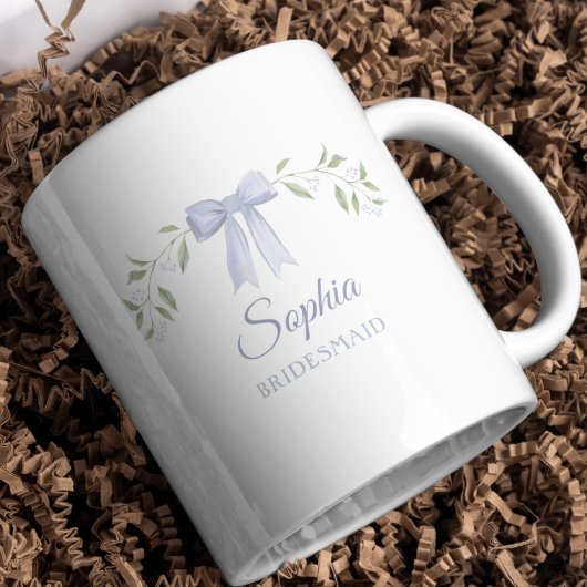 Mug Nom personnalisé élégant Bridesmaid Proposition Ca