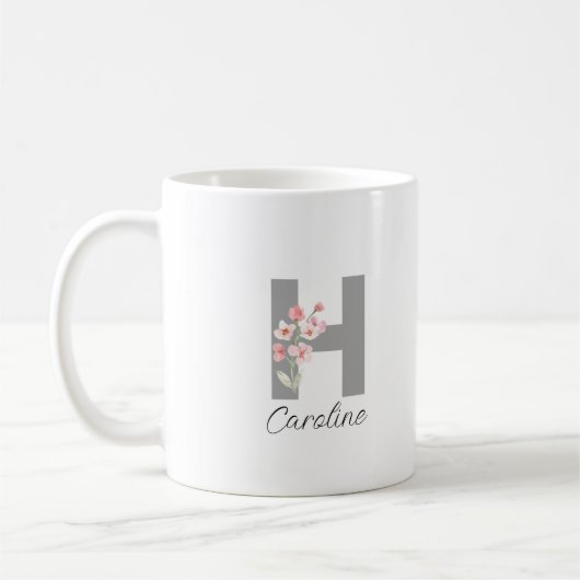 Mug Nom personnalisé élégant et chic (Gauche)