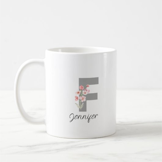 Mug Nom personnalisé élégant et chic (Gauche)