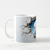 Mug Nom personnalisé en 3D Hiver American Bald Eagle (Gauche)