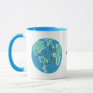 Mug Nom Personnalisé Enregistrer La Terre