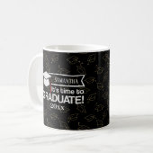 Mug Nom personnalisé et année de graduation Cadeau caf (Devant gauche)