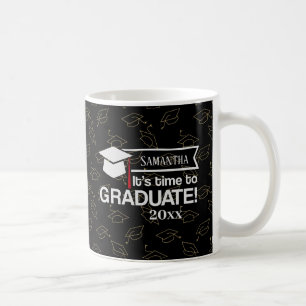 Mug Nom personnalisé et année de graduation Cadeau caf