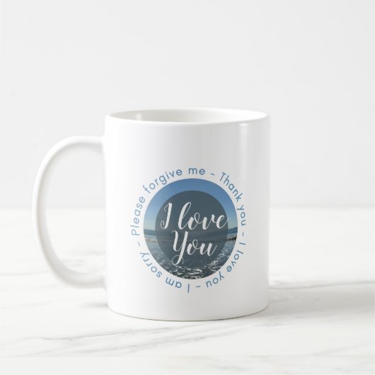 Mug Nom personnalisé et prière Ho'oponopono (Gauche)