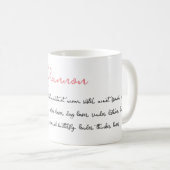Mug Nom personnalisé et traits spéciaux Sentimental Ke (Devant droit)