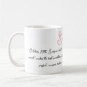 Mug Nom personnalisé et traits spéciaux Sentimental Ke (Gauche)