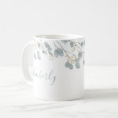 Mug Nom personnalisé Eucalyptus (Devant gauche)
