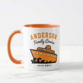 Mug Nom personnalisé Famille Croisière Vacances (Gauche)