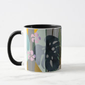 Mug nom personnalisé feuille monstera (Gauche)