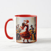 Mug Nom personnalisé Flamenco Latina Danse Danse Espag (Gauche)