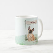 Mug Nom personnalisé French Bulldog Pet Chien (Devant droit)