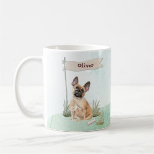 Mug Nom personnalisé French Bulldog Pet Doigt