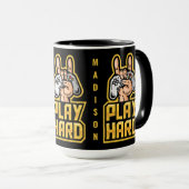 Mug Nom personnalisé Gamer (Devant droit)