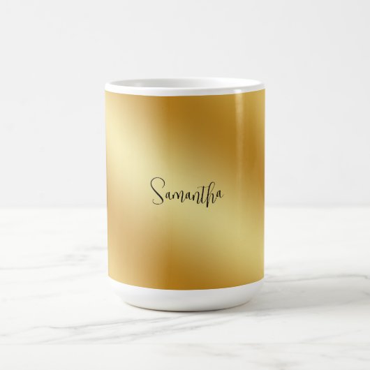 Mug Nom personnalisé Gold (Centre)
