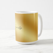 Mug Nom personnalisé Gold (Devant droit)