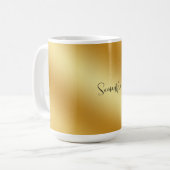 Mug Nom personnalisé Gold (Devant gauche)