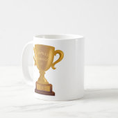 Mug Nom personnalisé Golden Trophy (Devant gauche)