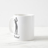 Mug Nom personnalisé Golf Player Golfer Golf (Devant gauche)