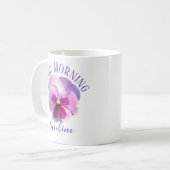 Mug Nom personnalisé Good Morning Pansy (Devant gauche)