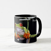 Mug Nom personnalisé Grenouilles (Devant droit)