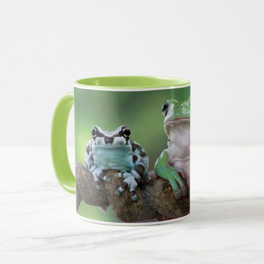Mug Nom personnalisé Grenouilles (Devant gauche)