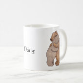 Mug Nom personnalisé Gros câlin d'ours personnalisé (Devant droit)
