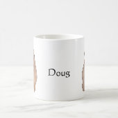 Mug Nom personnalisé Gros câlin d'ours personnalisé (Centre)