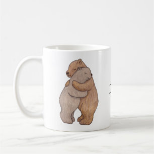 Mug Nom personnalisé Gros câlin d'ours personnalisé