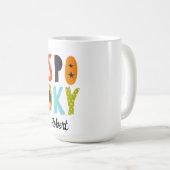 Mug Nom personnalisé Halloween effrayant (Devant droit)