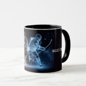 Mug Nom personnalisé Hockey sur glace (Devant droit)